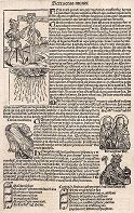 Лист 149 из знаменитой первопечатной книги Хартмана Шеделя "Всемирная хроника", также известной как "Нюрнбергские хроники". Die Schedelsche Weltchronik (Liber Chronicarum). Нюрнберг, 1493