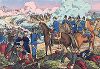 Франко-прусская война 1870-71 гг. Бой под Орлеаном 11 октября 1870 г. Редкая немецкая литография