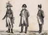 Наполеон Бонапарт - Первый консул и генерал; император Наполеон в мундире гвардейских гренадеров; Наполеон в любимой им форме гвардейских конных егерей. Париж, 1820
