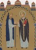 Святой Этьен де Мюре (1044–1124) -- основатель монашеского ордена валломброзанцев (из Les arts somptuaires... Париж. 1858 год)