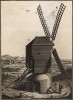 Ветряная мельница. Внешний вид. (Ивердонская энциклопедия. Том I. Швейцария, 1775 год)