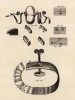 Хирургия. Виды швов, зажим для артерий (Ивердонская энциклопедия. Том III. Швейцария, 1776 год)