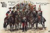 1758-1912 гг. Мундиры и знамена 10-го кирасирского полка французской армии, сформированного в 1643 г. и сражавшегося при Флерюсе, Аустерлице, Экмюле и Бородино. Коллекция Роберта фон Арнольди. Германия, 1911-29 гг.