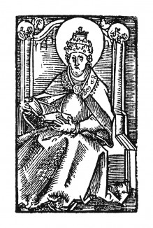 Святой Григорий Просветитель. Ганс Бальдунг Грин. Иллюстрация к Hortulus Animae. Издал Martin Flach. Страсбург, 1512