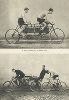 Тандемные велосипеды с двигателем: электрическим и керосиновым. Les cyclisme, Париж, 1935