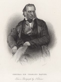 Чарльз Джеймс Напьер (1782 – 1853) -  главнокомандующий британскими войсками в Индии. Gallery of Historical and Contemporary Portraits… Нью-Йорк, 1876