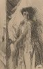 Балерина Розита Маури (1850-1923). Офорт Андерса Цорна, 1889. 