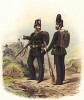 Прусские гвардейские егеря в униформе образца 1870-х гг. Preussens Heer. Берлин, 1876