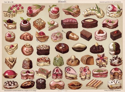 Самые знаменитые десертные пирожные (51 вид), выпекаемые в различных областях Германии