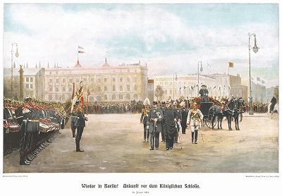 26 января 1894 г. Снова в Берлине! Бисмарка встречают на площади у королевского дворца. Bismarck-Denkmal für das Deutsche Volk von Bruno Garlepp. Берлин, 1913