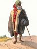 Священнослужитель - курд. "Costumes du Caucase" князя Гагарина, л. 8, Париж, 1840-е гг. 