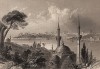 Константинополь (Стамбул). Вид от пригорода Скутари. The Beauties of the Bosphorus, by miss Pardoe. Лондон, 1839