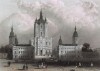 Смольный собор в Санкт-Петербурге. Payn's Universum or Pictorial World... Лондон, 1847