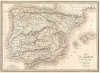 Карта античной Испании (Иберии). Atlas universel de geographie ancienne et moderne..., л.10. Париж, 1842