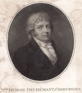Николя Дюбуа де Шеман (1753 -- 1824) - французский дантист, изобретатель зубного протеза, получивший в 1789 г. в Англии патент на фарфоровые зубы, материал для которых ему поставляла английская компания Wedgewood. 