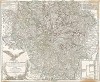 Лотарингия. Карта из Atlas Universel Жиля и Дидье Робер де Вогонди. Carte de la Lorraine et du Barrois dans laquelle se trouvent la generalite de Metz et autres enclaves...; dediee au Roy de Pologne, Duc de Lorraine et de Bar... Париж, 1756