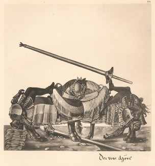 Из Freydal. Des Kaisers Maximilian I. Turniere und Mummereien (Репринт 1882 года. Вена. Лист 110)