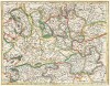 Карта центральной части Вестфалии. Westfalia communia. Составил Герхард Меркатор. Амстердам, 1619