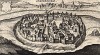 Вид на город Смоленск с высоты птичьего полета. Smolenskо. Ксилография Фредерика ван Хульсиуса. Нюрнберг, 1632