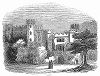 Замок Малахайд в посёлке под Дублином, населённый привидениями, родовое владение баронов Толбот, в котором квартировал Оливер Кромвель (1599 -- 1658) во время осады Дублина (The Illustrated London News №106 от 11/05/1844 г.)