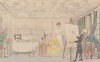 Доктор Синтакс пишет портрет. Иллюстрация Томаса Роуландсона к поэме Вильяма Комби "Путешествие доктора Синтакса в поисках живописного". Лондон, 1881