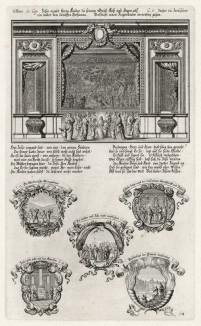 1. Иисус Христос благословляет детей 2. Пять сцен из Евангелия от Марка (из Biblisches Engel- und Kunstwerk -- шедевра германского барокко. Гравировал неподражаемый Иоганн Ульрих Краусс в Аугсбурге в 1700 году)