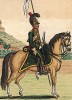 1812 г. Солдат уланского полка де Берг французской легкой кавалерии. Коллекция Роберта фон Арнольди. Германия, 1911-29