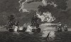 Семилетняя война. 28 февраля 1758 г. Захват 84-пушечного французского линейного корабля Foudroyant 64-пушечным английским кораблём Monmouth в Средиземном море близ Картахены. Лондон, 1786