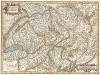 Карта Швейцарии. Helvetia cum finitimis regionibus confederates. Составил Герхард Меркатор. Амстердам, 1630 