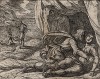 Пелей и Фетида. Гравировал Антонио Темпеста для своей знаменитой серии "Метаморфозы" Овидия, л.104. Амстердам, 1606