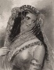 Клеопатра, героиня пьесы Уильяма Шекспира "Антоний и Клеопатра". The Heroines of Shakspeare. Лондон, 1850-е гг.
