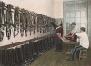 Каптёрка французской национальной гвардии. L'Album militaire. Livraison №11. Legion de la garde republicaine-invalides. Париж, 1890
