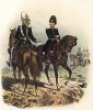 Офицеры полевой жандармерии прусской армии в униформе образца 1870-х гг. Preussens Heer. Берлин, 1876