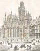 Церковь Сент-Уэн в Руане (из Engravings of ancient Cathedrals, Hotels de Ville, and other public buildings of celebrity, in France, Holland, Germany and Italy... Лондон. 1842 год)
