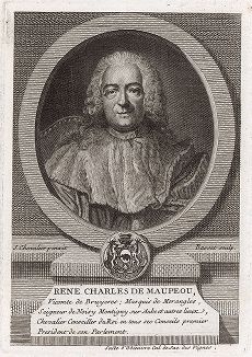 Рене Шарль де Мопу, маркиз де Морангль (1688-1755) - канцлер Франции при Людовике XV. 