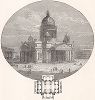 Санкт-Петербург. Исаакиевский собор. Ксилография из издания "Voyages and Travels", Бостон, 1887 год