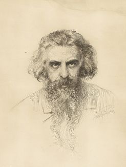 Владимир Сергеевич Соловьев (1853-1900). Портрет работы М.В. Рундальцова, 1890-е годы.