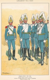 Шведские уланы в униформе образца 1879-95 гг. Svenska arméns munderingar 1680-1905. Стокгольм, 1911