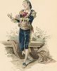 Фигаро - главный персонаж  пьесы "Безумный день, или Женитьба Фигаро" Бомарше. Акт V, сцена III. Oeuvres complètes de Beaumarchais, Париж, 1876