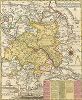 Карта Дрездена и окрестностей. Accurate Geographische Delineation Der Dioeces Und Des Ammtes Dresden. Составил Адам Фридрих Цюрнер, гравировал Питер Схенк, Амстердам, 1711 год. 