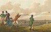 Джентльмены соревнуются в стрельбе по голубям. The National Sports of Great Britain by Henry Alken. Лондон, 1903