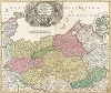 Карта герцогства Мекленбург и Вандалия. Ducatus Meklenburgici Tabula Generalis : continens Duc. Vandaliae et Meklenburg Comitatum Et Episcopatum Swerinensem Rostochiense et Stargardiense Dominium.