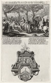 1. Старость Моисея 2. Моисей со скрижалями (из Biblisches Engel- und Kunstwerk -- шедевра германского барокко. Гравировал неподражаемый Иоганн Ульрих Краусс в Аугсбурге в 1700 году)