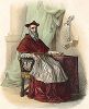 Жан дю Белле (1492-1560) - французский дипломат и епископ Парижа. Лист из серии Le Plutarque francais..., Париж, 1844-47 гг. 