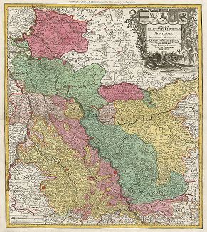 Карта герцогства Юлих-Берг и Клеве. Ducatus Iuliacensis, Cliviensis et Montensis. 