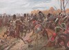 Бой баварской кавалерии и конных гренадеров императорской гвардии Наполеона в сражении при Ганау (Ханау) 30 октября 1813 г. Илл. Рихарда Кнотеля, Die Deutschen Befreiungskriege 1806-15. Берлин, 1901