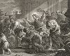 Изгнание торгующих из храма кисти Луки Джордано. Лист из знаменитого издания Galérie du Palais Royal..., Париж, 1808