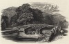 Мост в Беджелерт в северном Уэльсе (иллюстрация к работе "Пресноводные рыбы Британии", изданной в Лондоне в 1879 году)