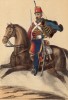1860-е гг. Испанский гусар полка Pavia в парадной форме (из альбома литографий L'Espagne militaire, изданного в Париже в 1860 году)