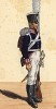 1810 г. Гренадер прусского гвардейского полка zu Fuss в парадной форме. Коллекция Роберта фон Арнольди. Германия, 1911-29